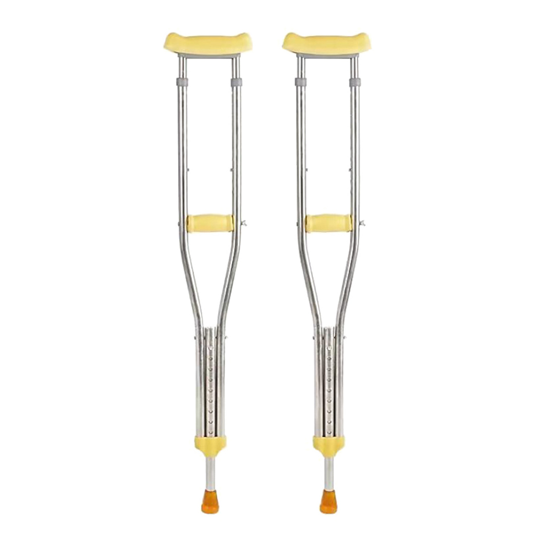 Medical Adjustable Aluminum Alloy Walking Elbow Crutches Underarm Crutches