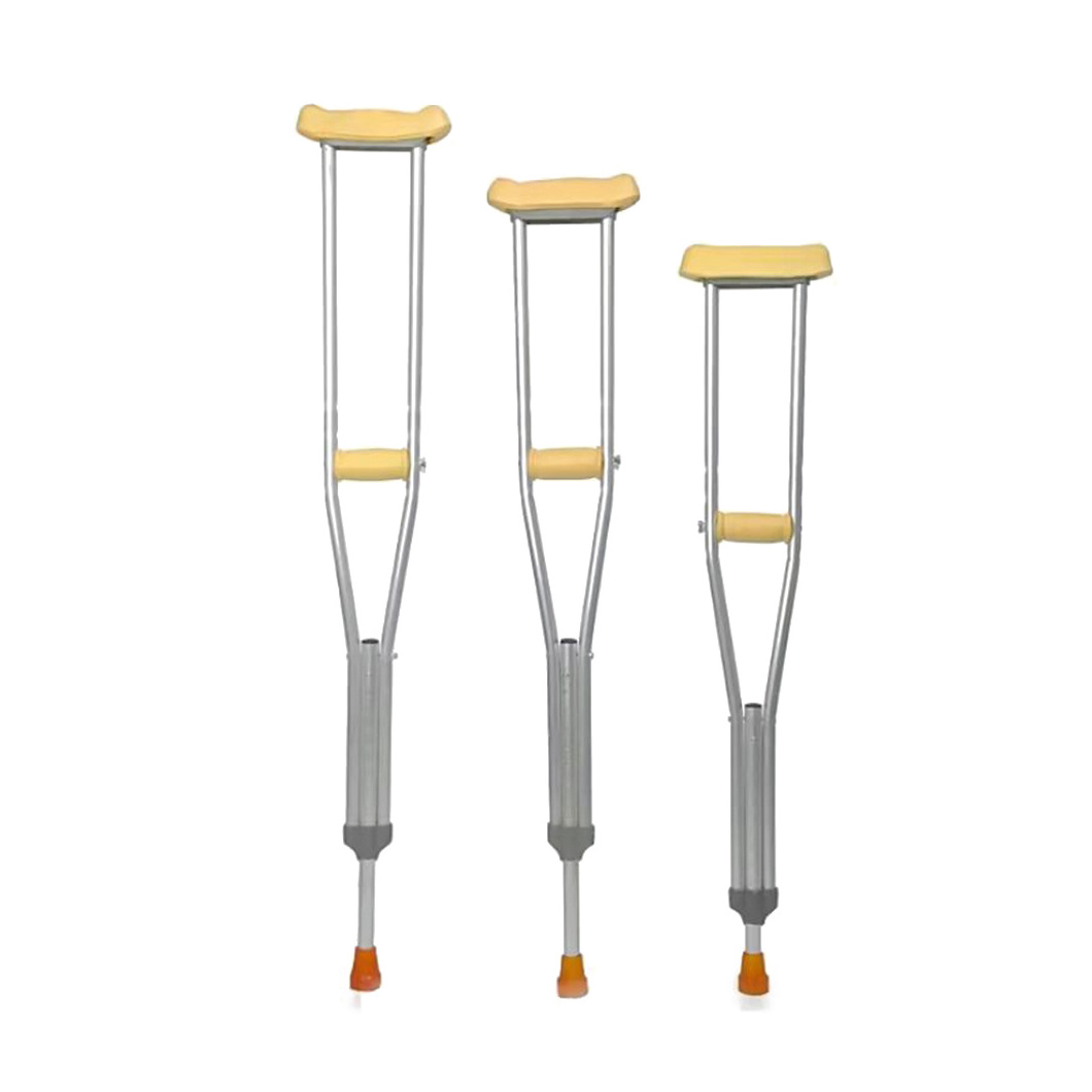 Medical Adjustable Aluminum Alloy Walking Elbow Crutches Underarm Crutches