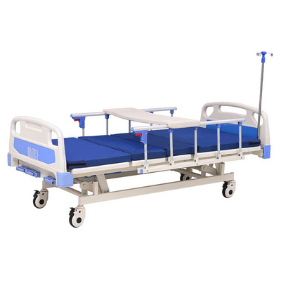 Hospital Furniture Clinic Patient 3 crank ICU Medical Nursing Care Bed with ABS fire-proof panel