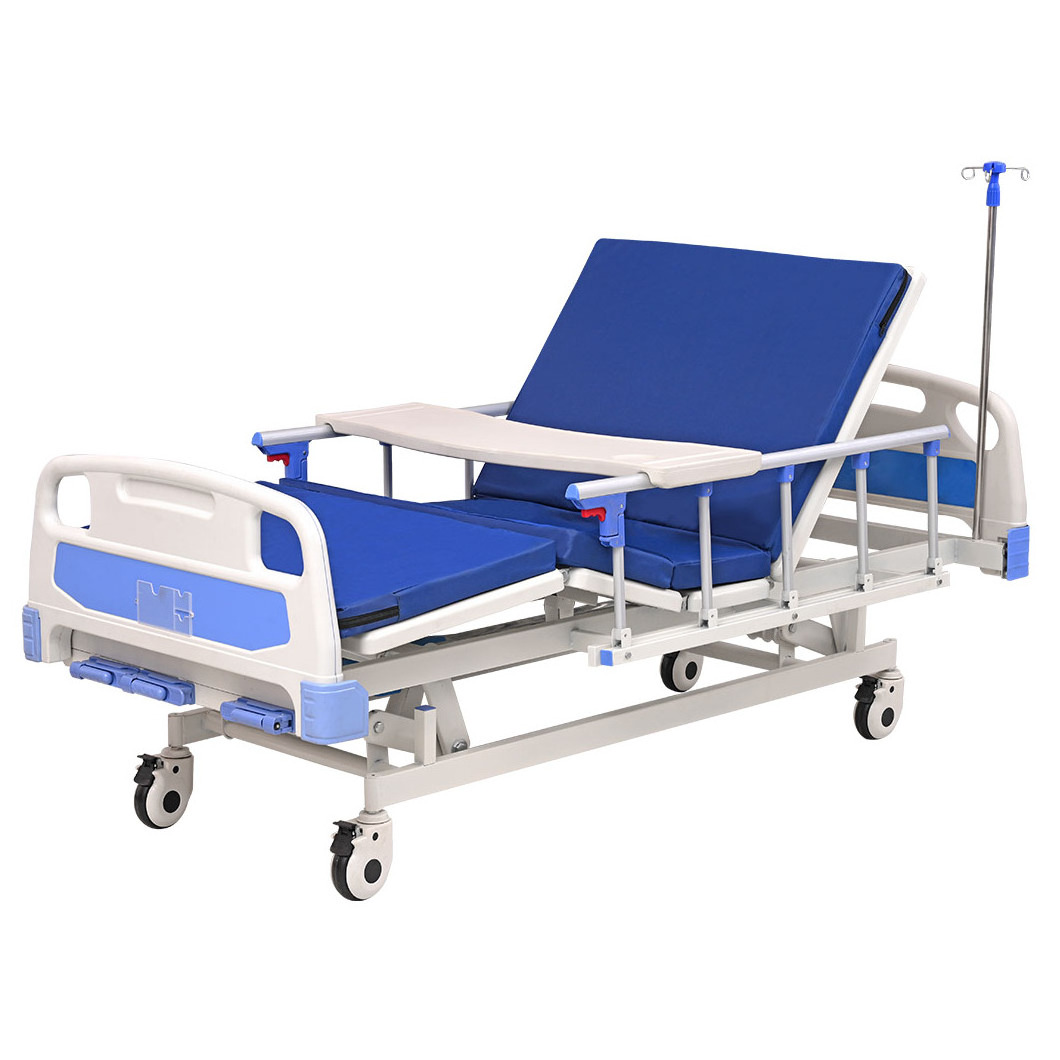 Hospital Furniture Clinic Patient 3 crank ICU Medical Nursing Care Bed with ABS fire-proof panel