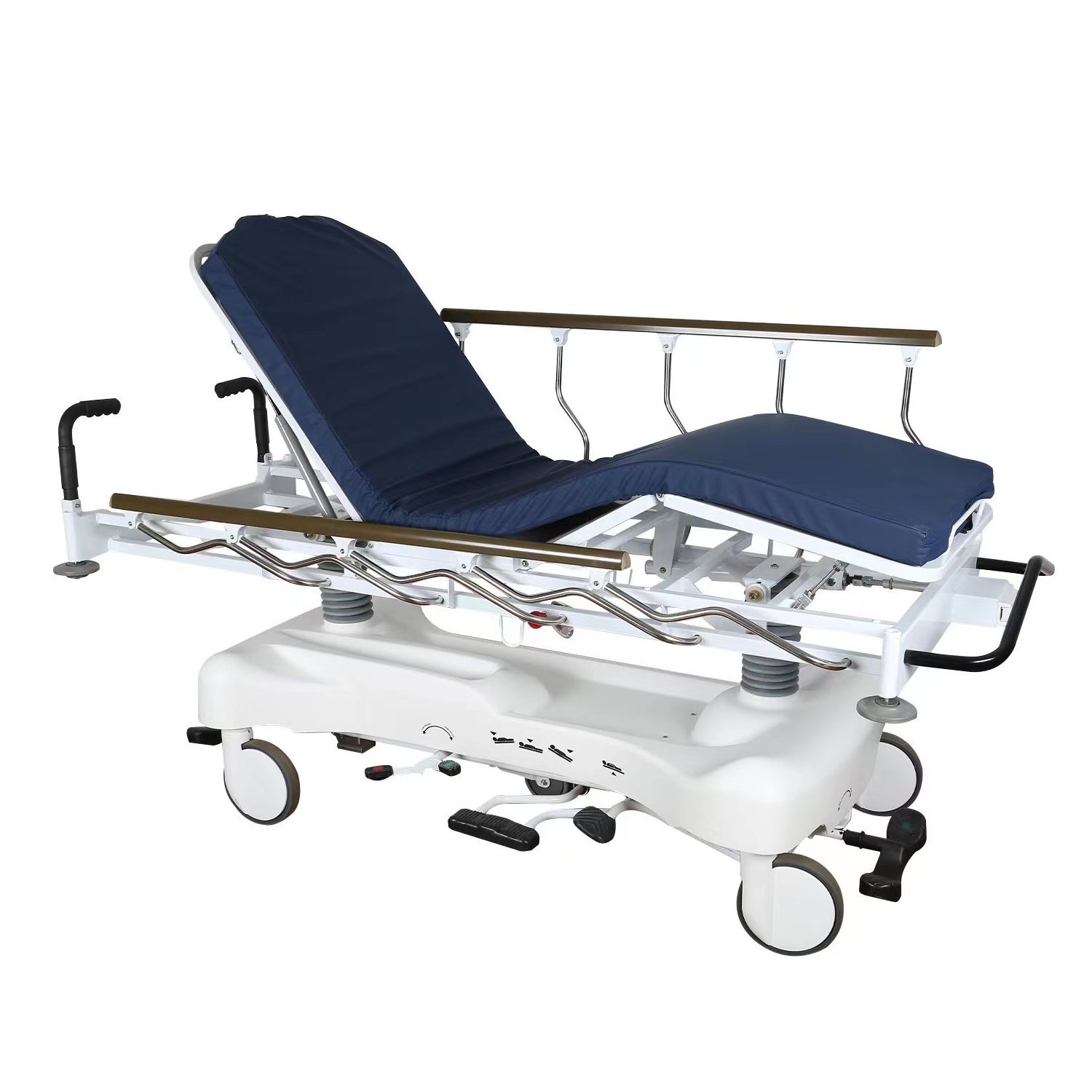 Hospital Multi-Function Hydraulic Transfer Stretcher Cart mobile medical patient transport trolley Bed