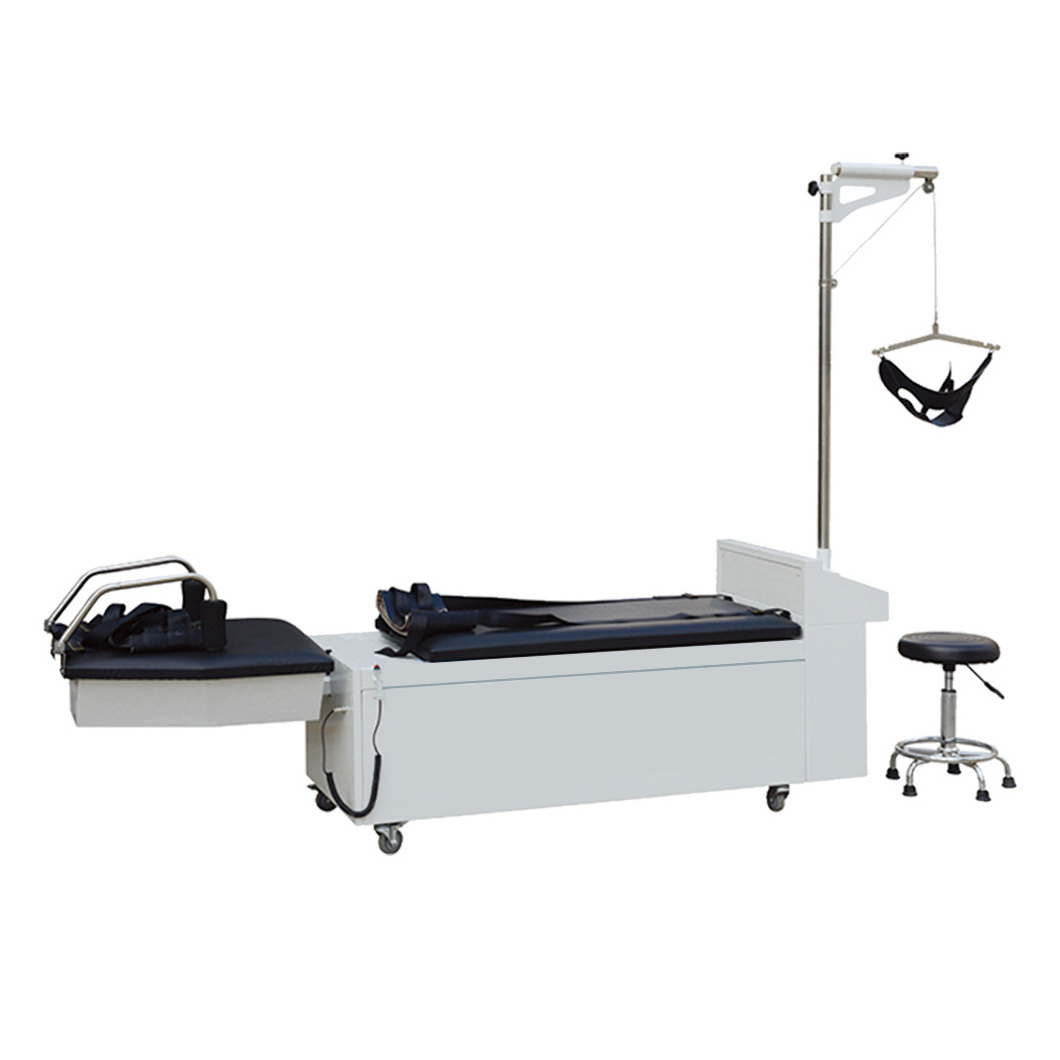 Hospital Therapy equipments multifunctional traction table Cervical lumbar traction bed