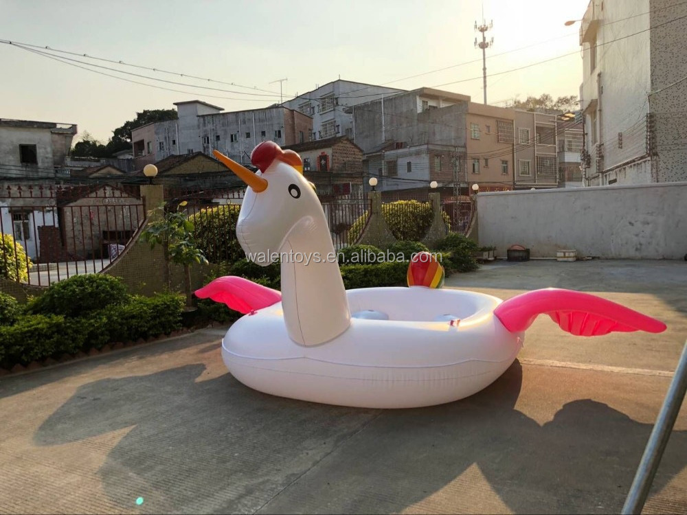 bird party island,inflatable unicorn island 6 person giant unicorn float