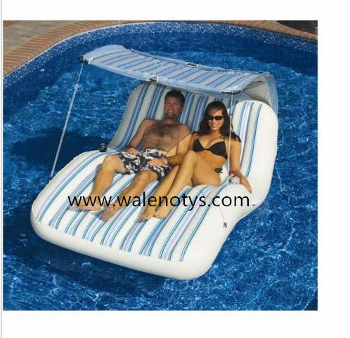 LARGE 2 PERSON SWIMMING POOL LOUNGER BEACH INFLATABLE RAFT FLOAT AIR MATTRESS