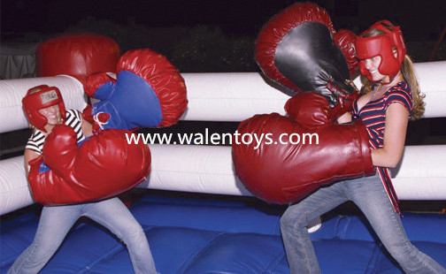 funny boxing gloves, inflatable PVC funny toys