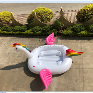 bird party island,inflatable unicorn island 6 person giant unicorn float