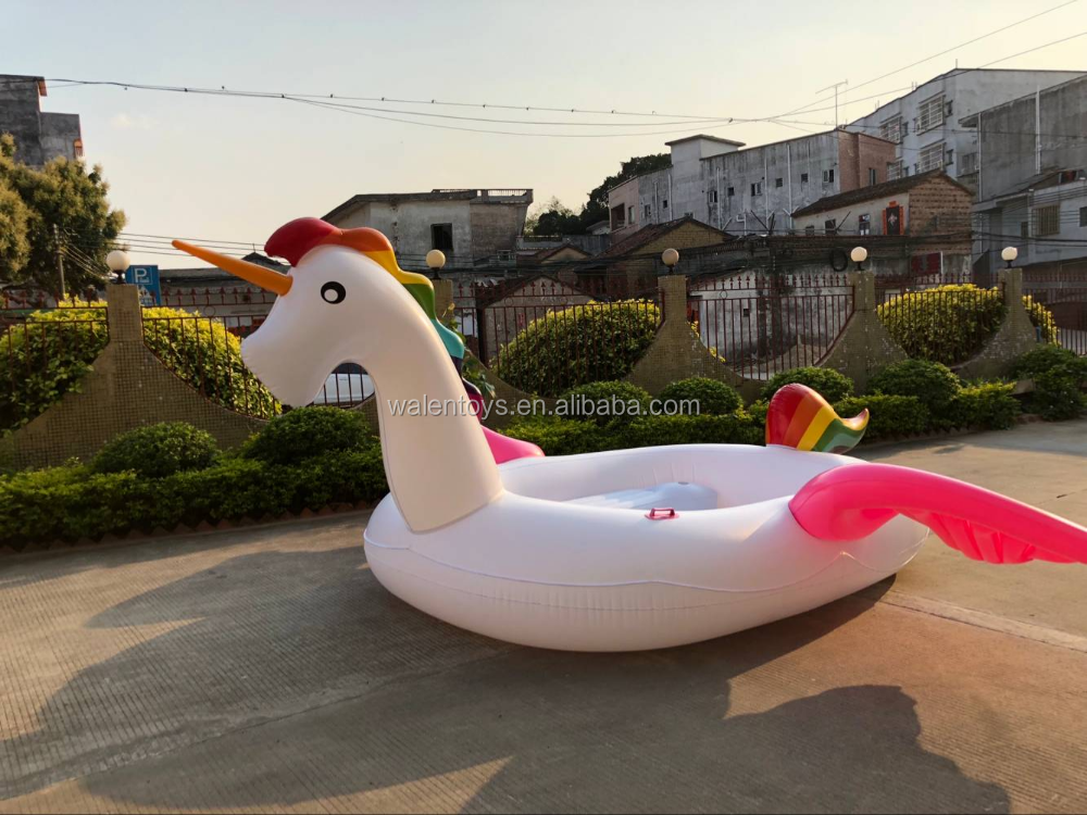 bird party island,inflatable unicorn island 6 person giant unicorn float