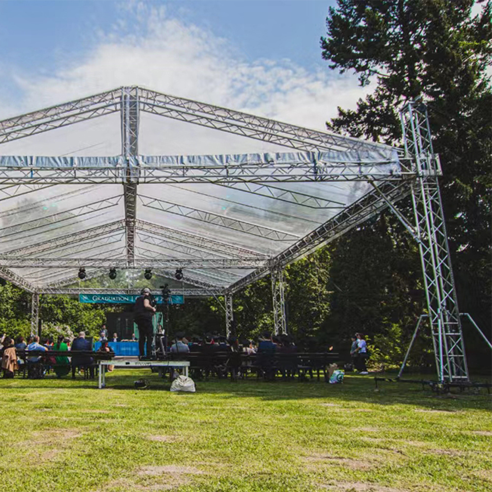 Outdoor Concert Event Show Spigot Truss Aluminum Stage Speaker Truss With Wings