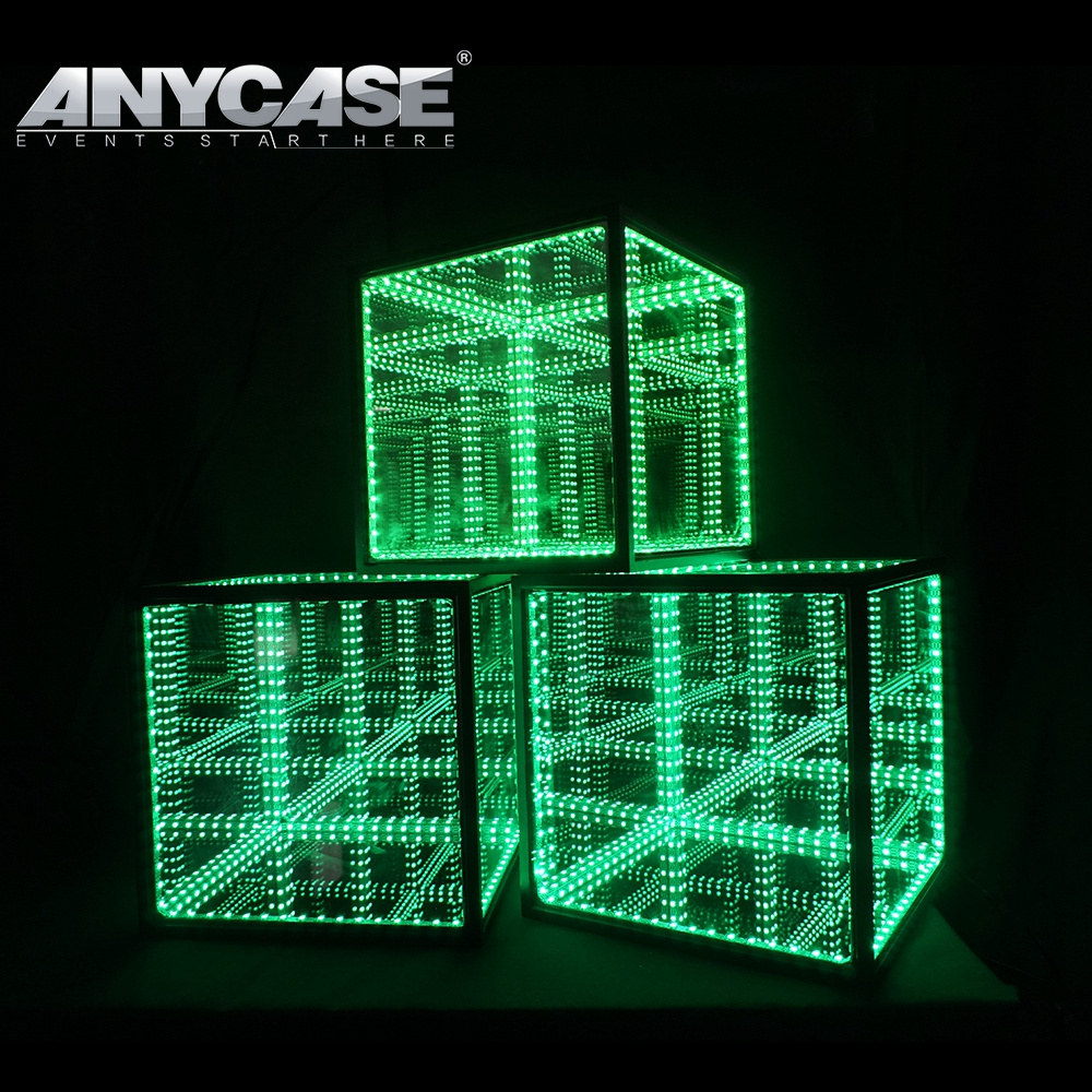 Christmas Infinity Effects Battery Charged Festival Decor decoration LED furniture light hyper cube for weddings