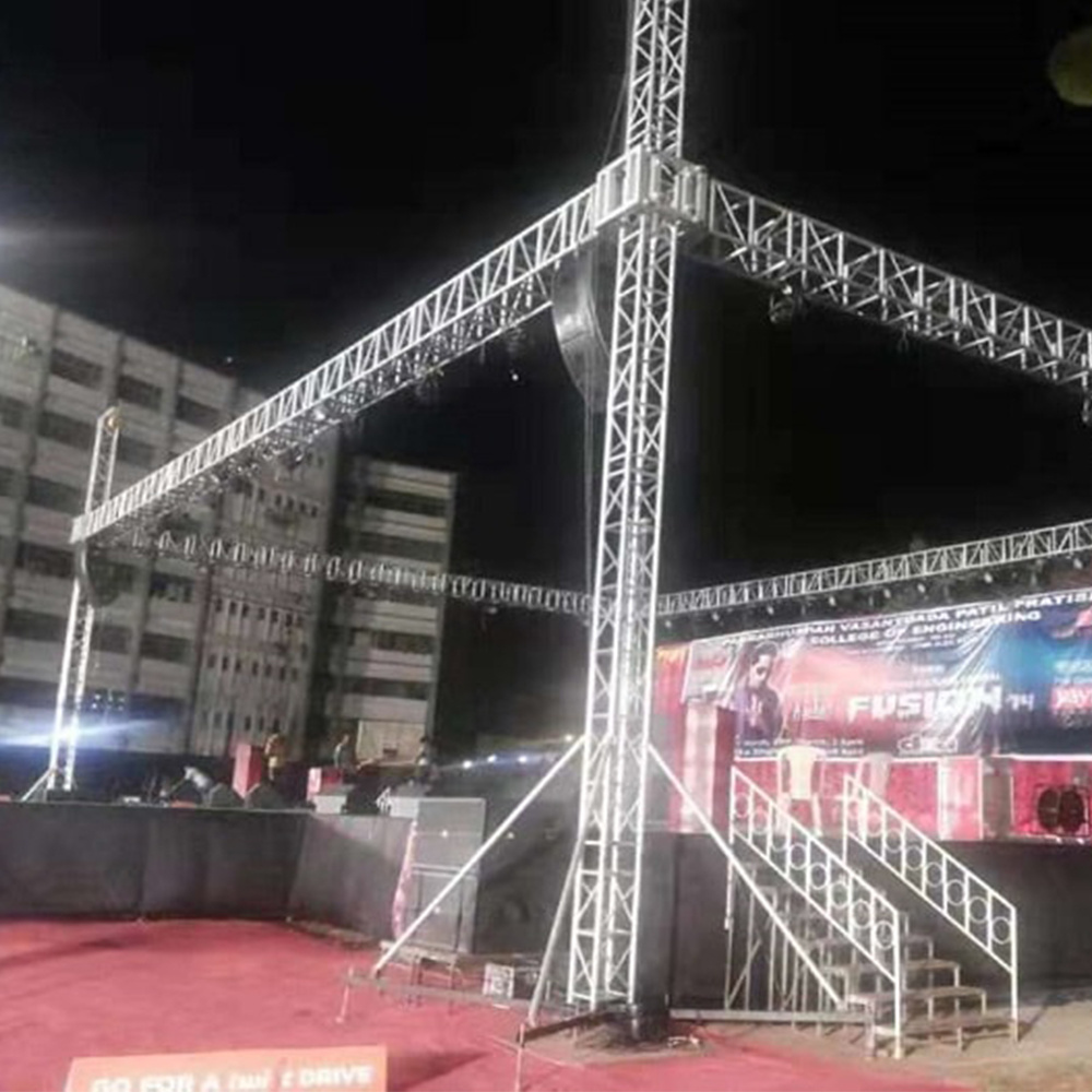 Aluminum Display Truss Event Stage Lighting Roof Truss TUV Certificated DJ Moving Head Lighting Bar Stand Square Truss