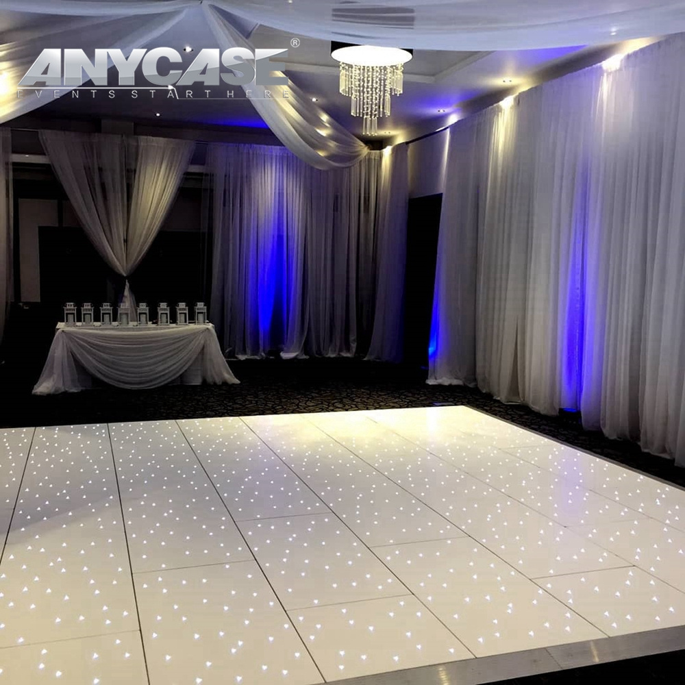 ANYCASE Cheap Price Wireless Control Podium Dance Party  floor led starlit dance floor for party