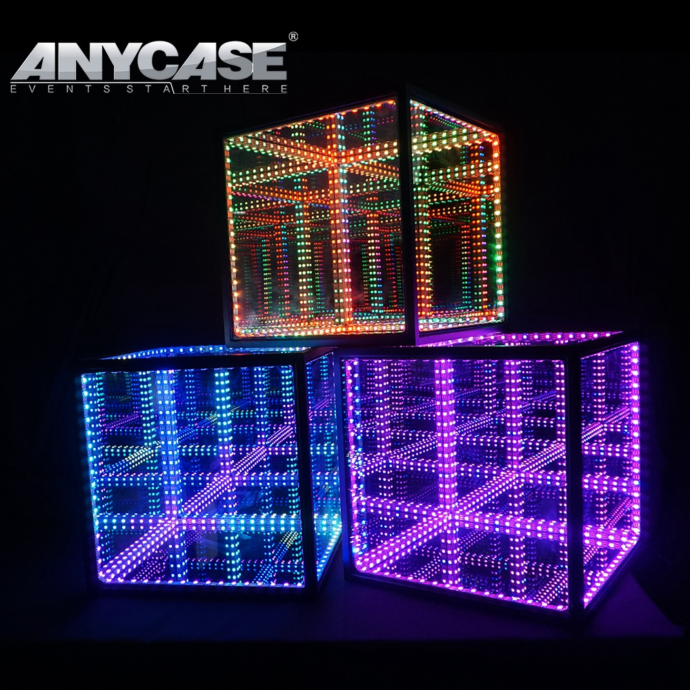 Christmas Creative USB Charge Holiday outdoor christmas lighted decorations Hapyer led cube for rentals