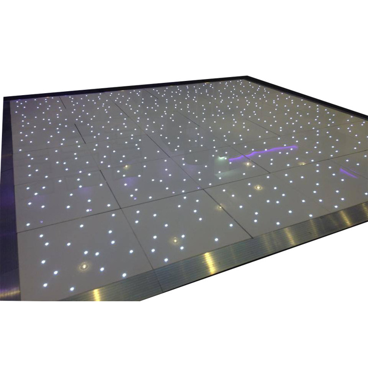 Wa Lighting Newest Waterproof Black Acrylic Starry Dancing Twinkling LED Starlit Dance Floor for Wedding