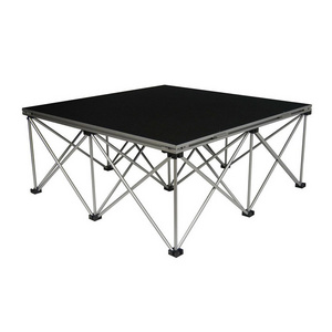 Aluminum folding plywood event stage portable mobile aluminum stage assemble