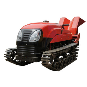 mini farm walking tractor with crawler chassis