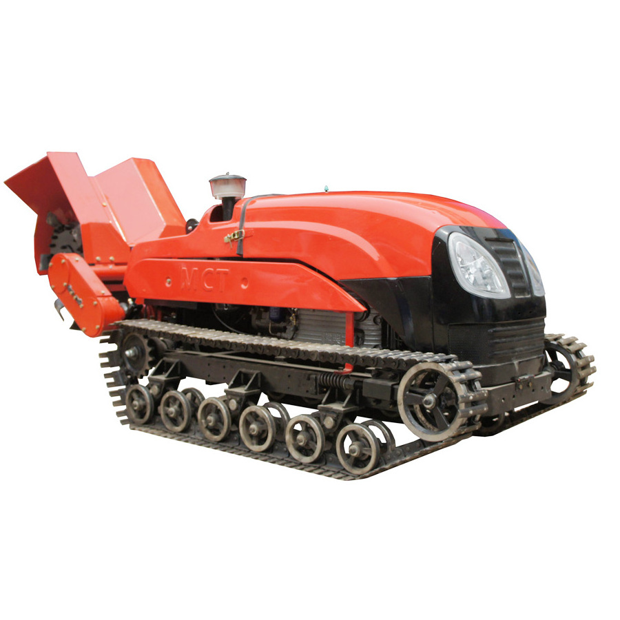 mini farm walking tractor with crawler chassis