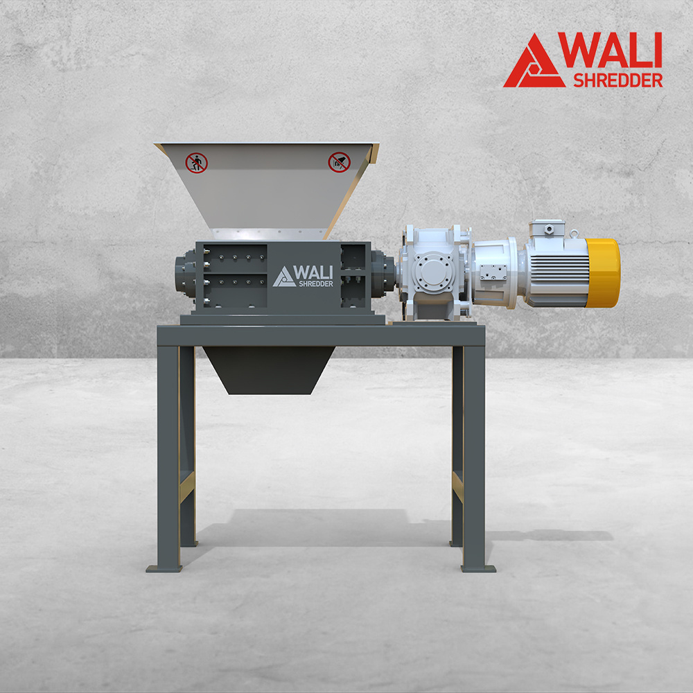 WaLi wood crushers machine double shaft shredder biomass pellet machine for coconut shell