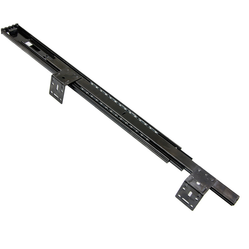 Factory Direct 3 Fold L-Shaped Bracket Bayonet Mounting Telescopic Wire Basket Full Extension Drawer Slide