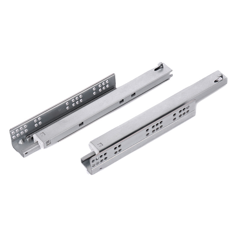 300mm European Style Drawer Slide 1D Brackets Full Extension Undermount Iron Drawer Slides Push to Open