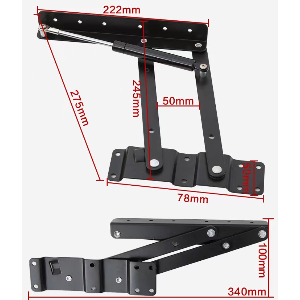 Modern Folding Table Lift Top Up Coffee Table dining table Mechanism Hardware With Hydraulic Rod