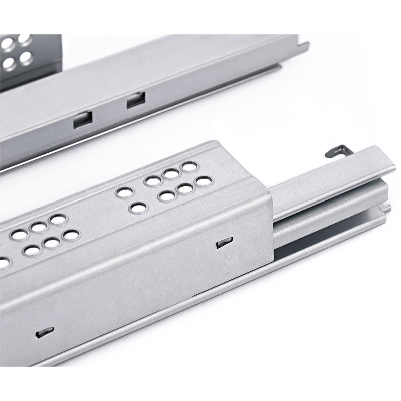 300mm European Style Drawer Slide 1D Brackets Full Extension Undermount Iron Drawer Slides Push to Open