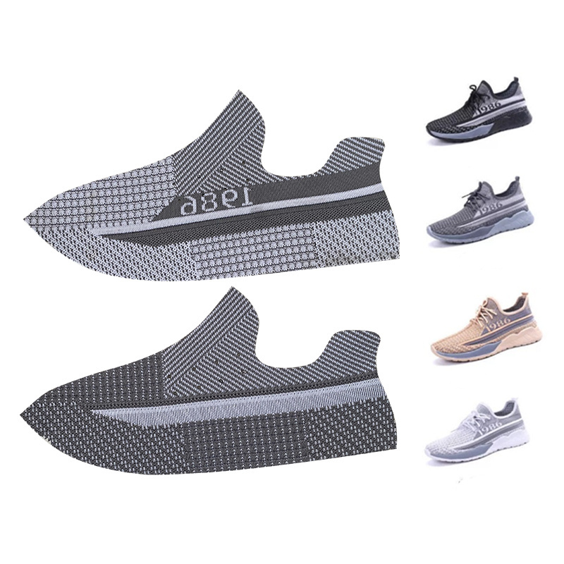 knitting upper Men's Mesh Casual Fashion Sports  fabric shoes upper Semi-finished Weaved Woven Custom Shoe Upper