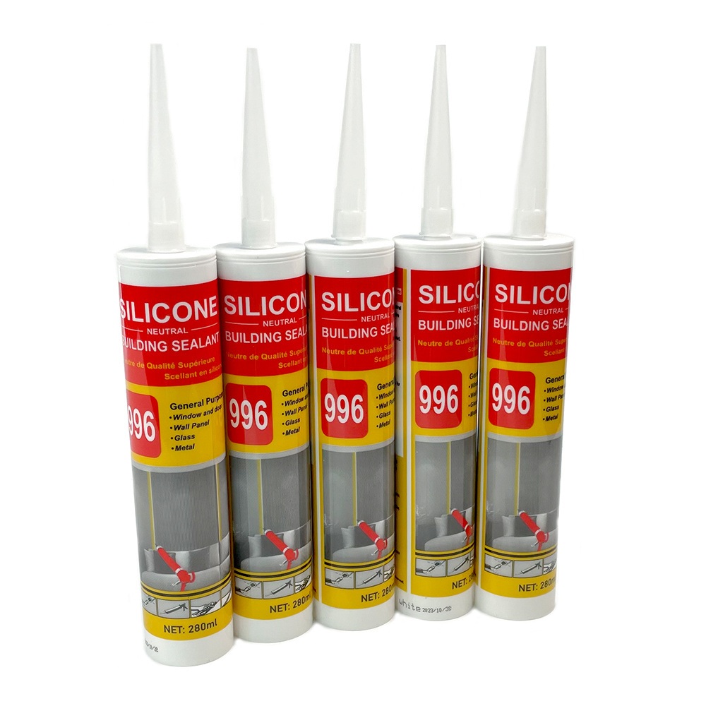 Factory Wholesale Price OEM White Black Grey Color Glue Neutral Silicone Sealant For Construction