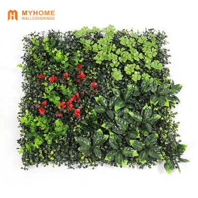 Artificial Flowers Garden Backyard Fence Greenery Wall Decor Backdrop Panels 50*50cm Topiary Hedge Plant