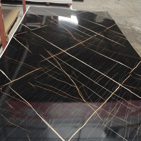 High Glossy PVC Marble Sheet 3D Printed UV wall panel