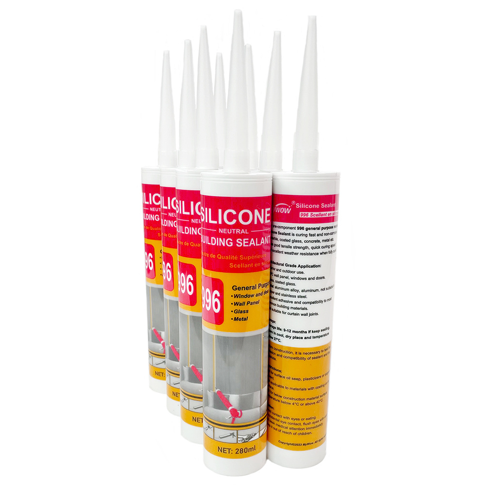 Factory Wholesale Price OEM White Black Grey Color Glue Neutral Silicone Sealant For Construction