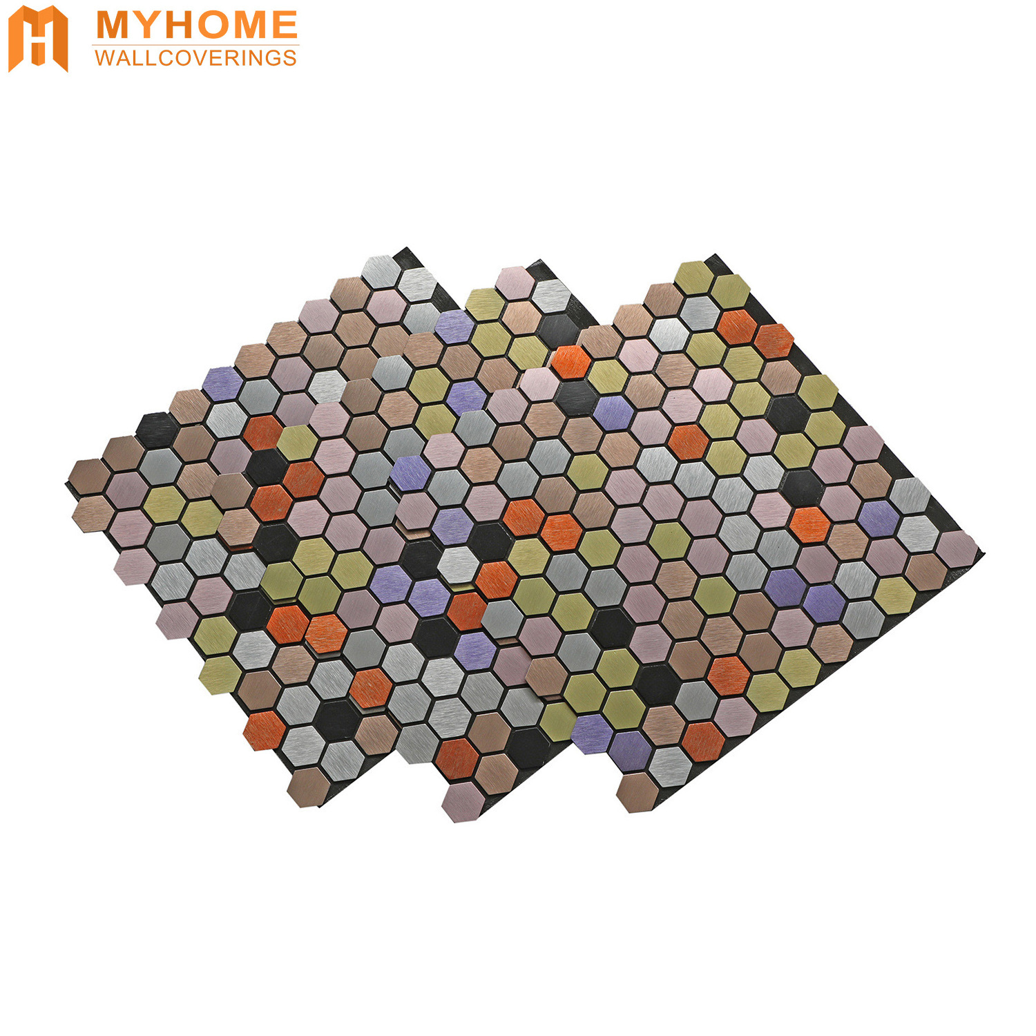 Self Adhesive DIY Peel And Stick Tiles Mirror Mosaic Tiles