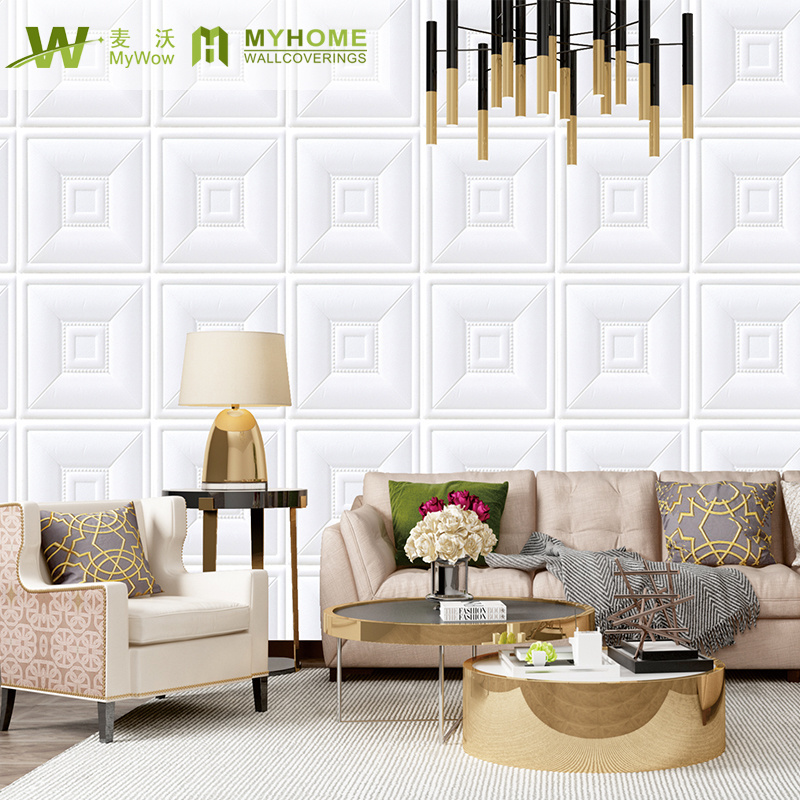 New design foam wall stickers 3d ceiling wallpaper