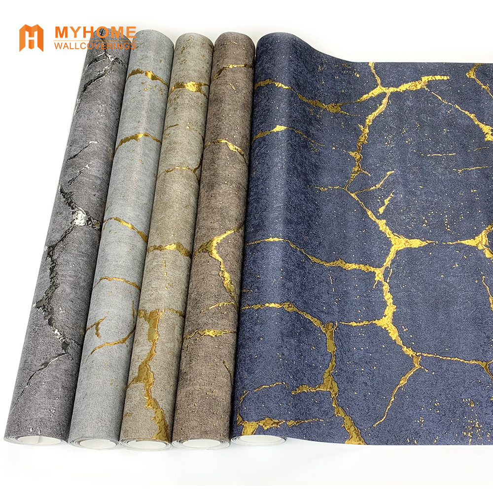 Best Quality Popular New Modern Design Wall Paper Metallic PVC Wallpaper