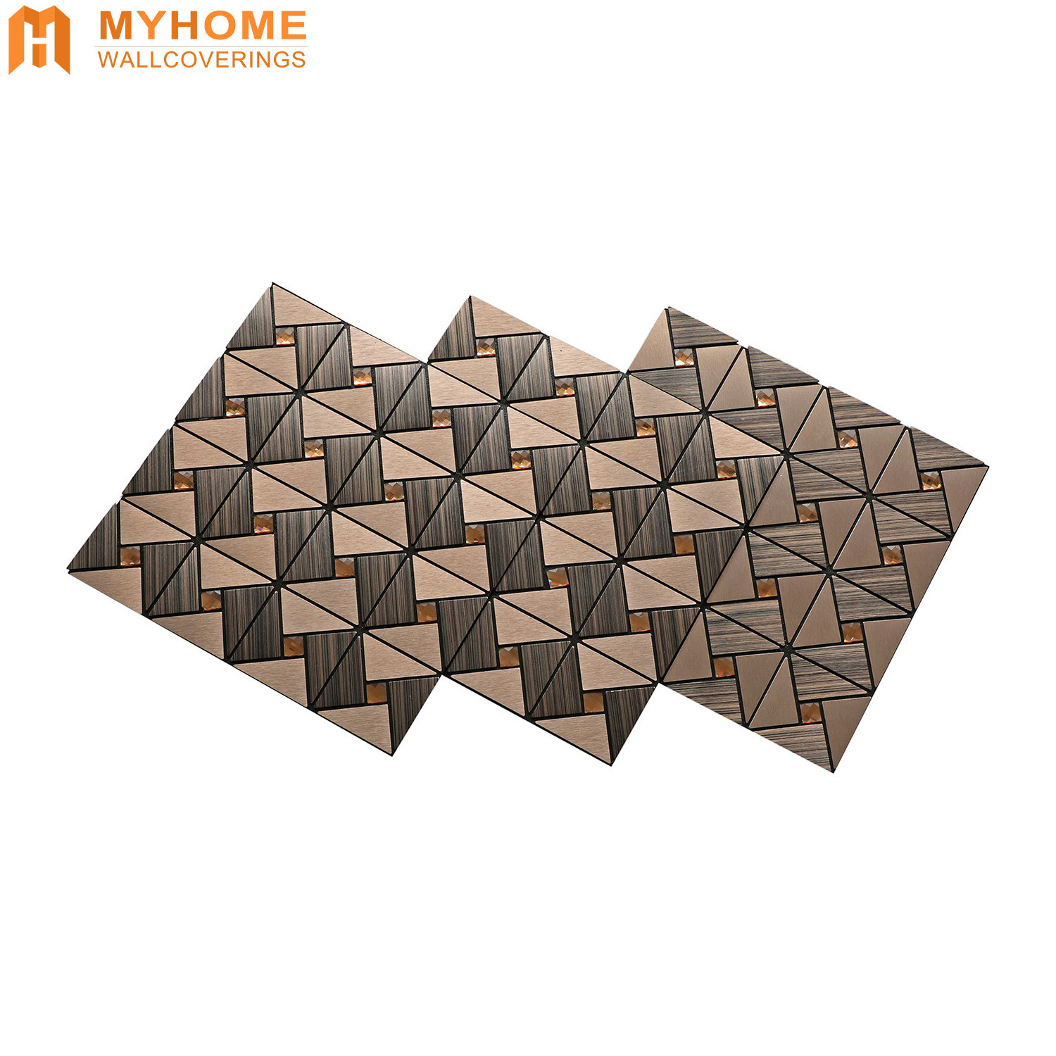 Self Adhesive DIY Peel And Stick Tiles Mirror Mosaic Tiles