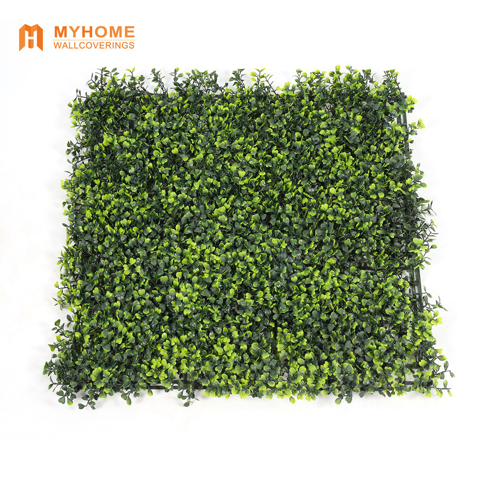 50*50cm Artificial Flowers Boxwood Grass Garden Backyard Fence Greenery Wall Decor Backdrop Panels Topiary Hedge Plant