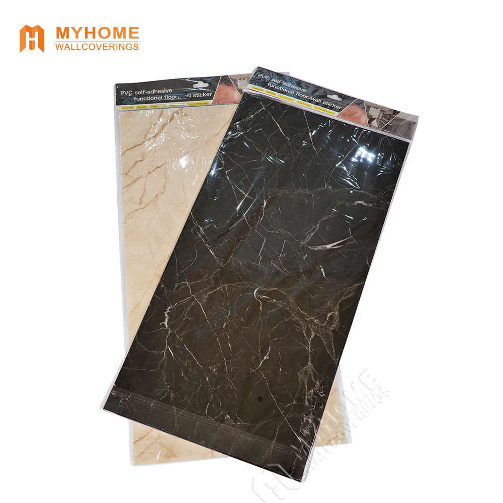 PVC vinyl flooring sticker peel and stick floor tile paper 3D floor stickers