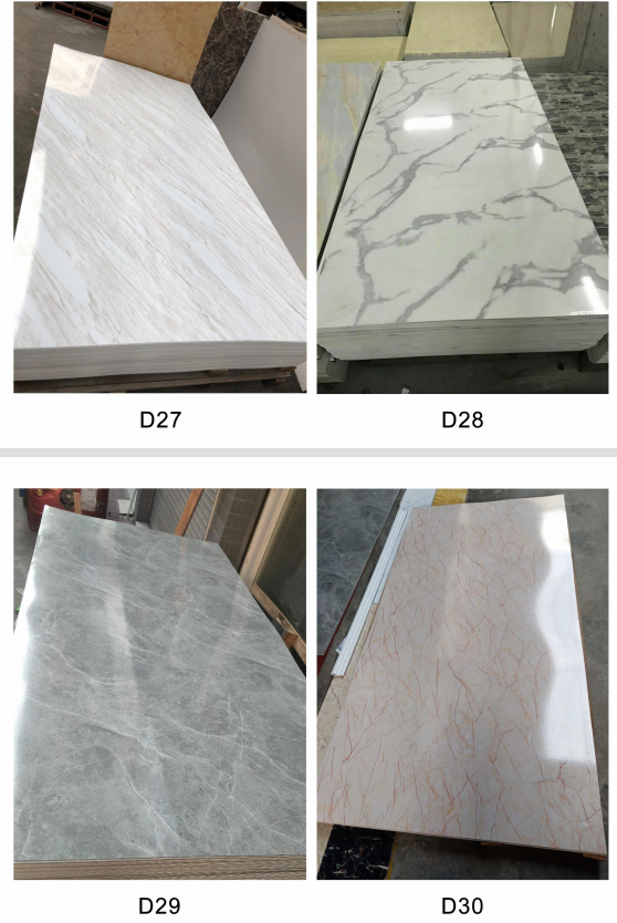 4x8 UV Marble Sheet PVC Marble Sheet UV Board For Decoration