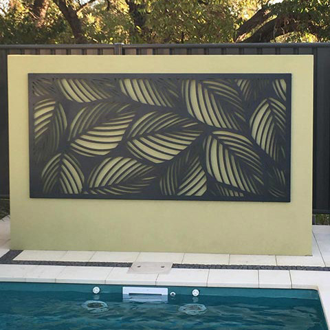 laser cut swimming pool decorative metal screen decorative metal fence perforated metal fence