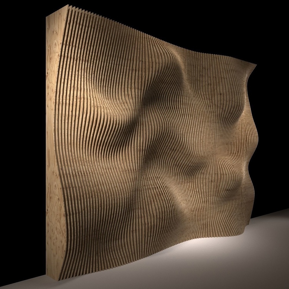 3D wave wall panels for home wall  decoration