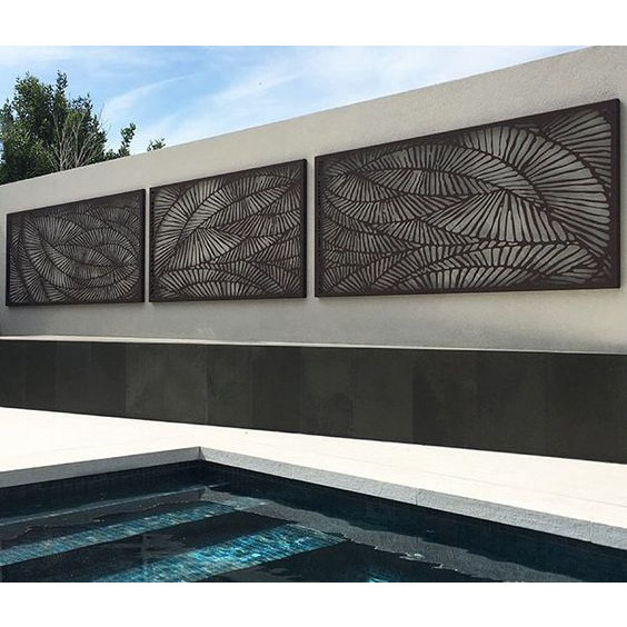 laser cut swimming pool decorative metal screen decorative metal fence perforated metal fence