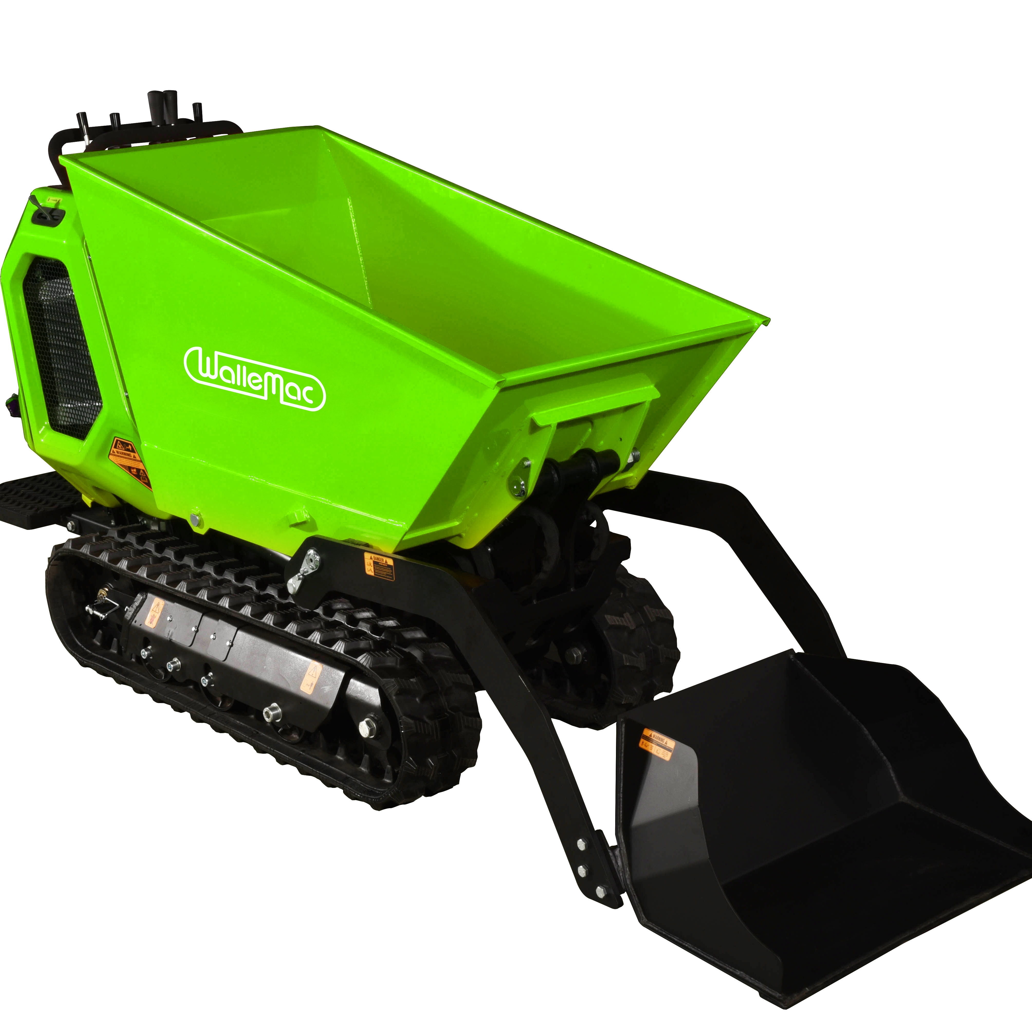 Wholesale 0.8 T Heavy duty constructionMini crawler transporter power wheelbarrow for gardening landscaping mini dumper for sale