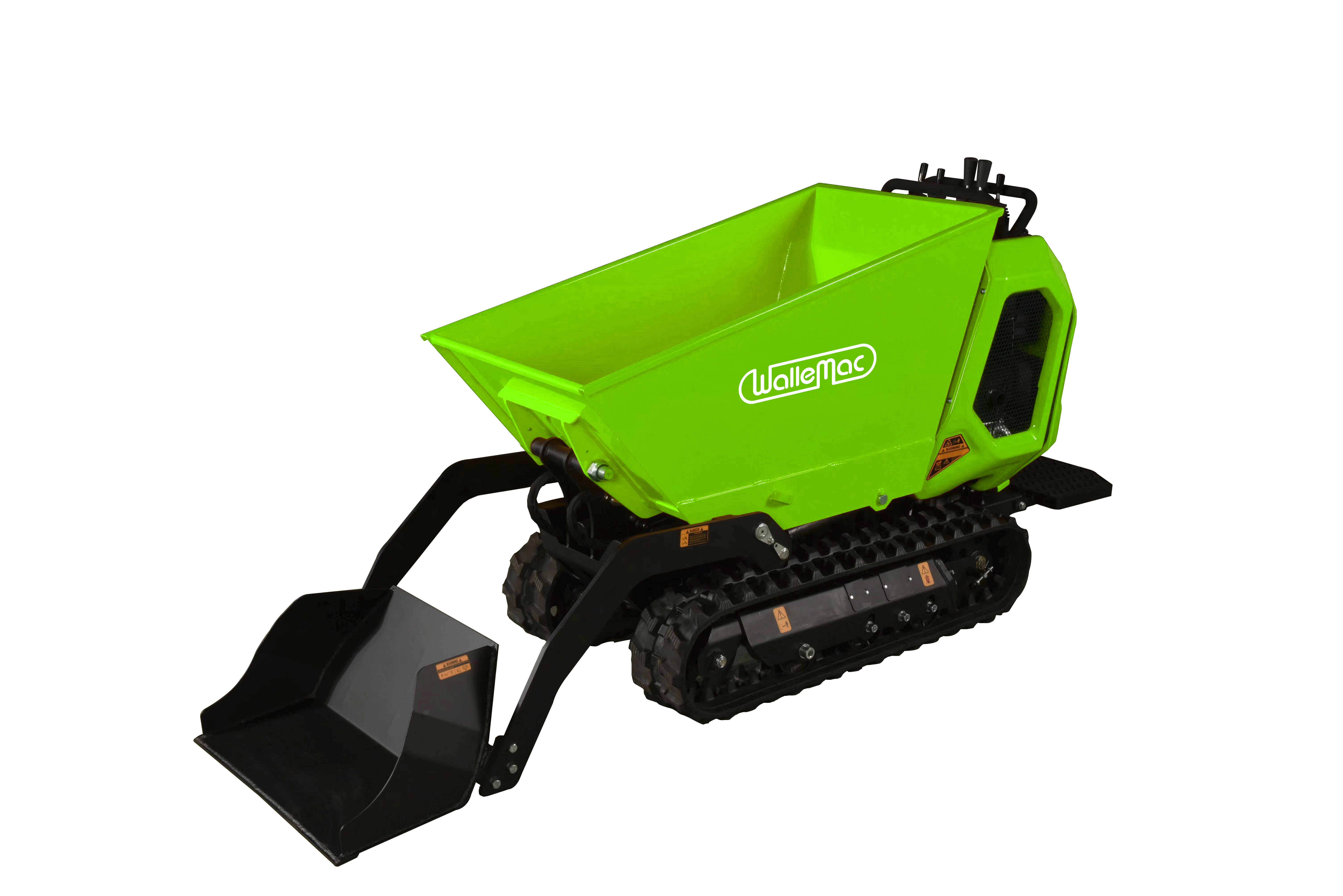 Wholesale 0.8 T Heavy duty constructionMini crawler transporter power wheelbarrow for gardening landscaping mini dumper for sale