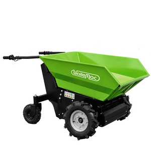 Electric Mini Dumper 500kg capacity battery-powered cart electric wheelbarrow for gardening landscaping and construction