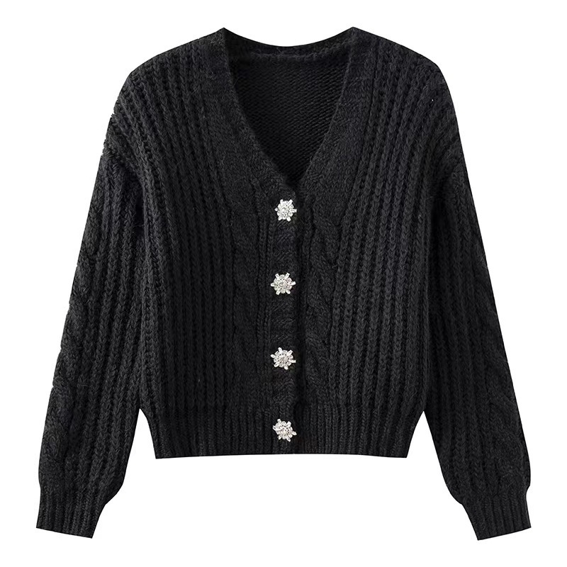 High Quality New Products  Open Front Women Petite Rainbow Knitted Cardigan Sweater