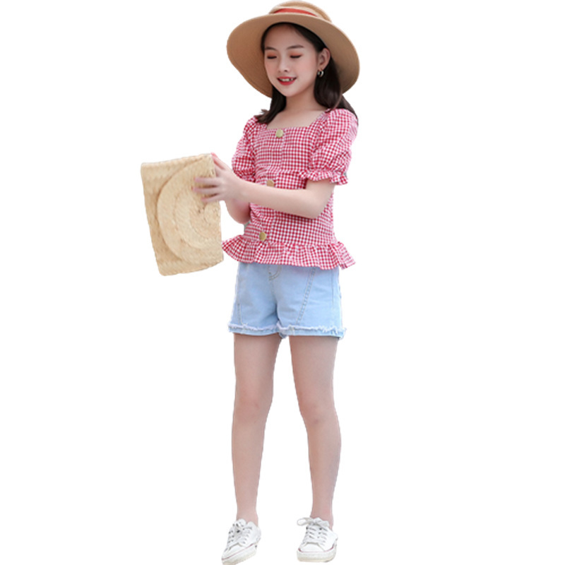 Wholesale Customized flannel shirts kids Modest Fashion Girls Blouses&Shirts Mardi Gras Shirt Manufacturer