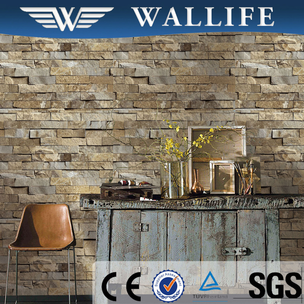 Highly recommend best quality 3d brick wall wallpaper home decoration 3d stone wallpaper