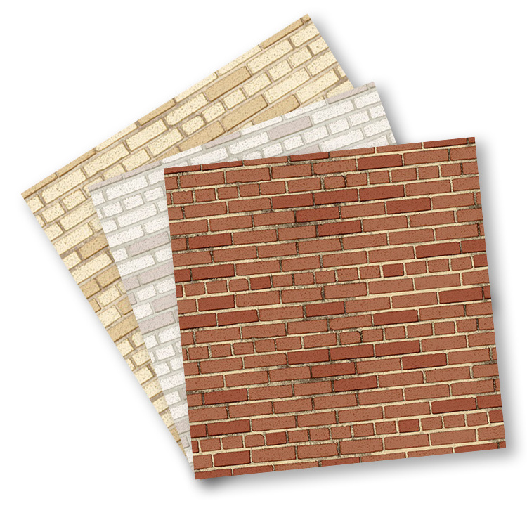 Hot selling brick new design  wall paper 3d brick