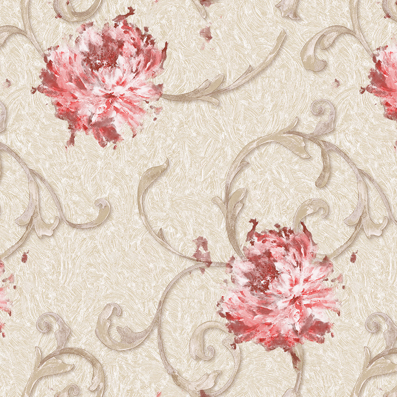 Home Decoration from China Wallpaper Flower Vinyl Wallpaper