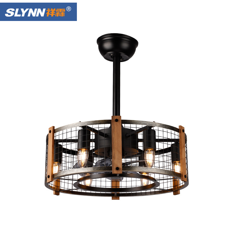 SLYNN New Arrival Modern Luxury Ceiling Home Decorative Remote Control Led Ceiling Fan With Light