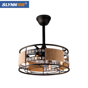 2023 Hottest Children's Room Ceiling Fan Light Quiet Sleep 6 Frequency Conversion Remote Control LED Ceiling Fan with Light